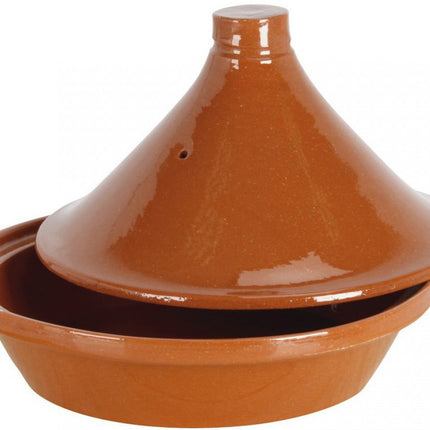 Grote aardewerk tajine Ø 32 cm - terracotta