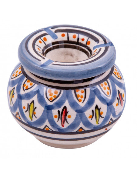 Turquoise blue ashtray