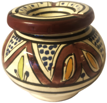 Earthenware ashtray