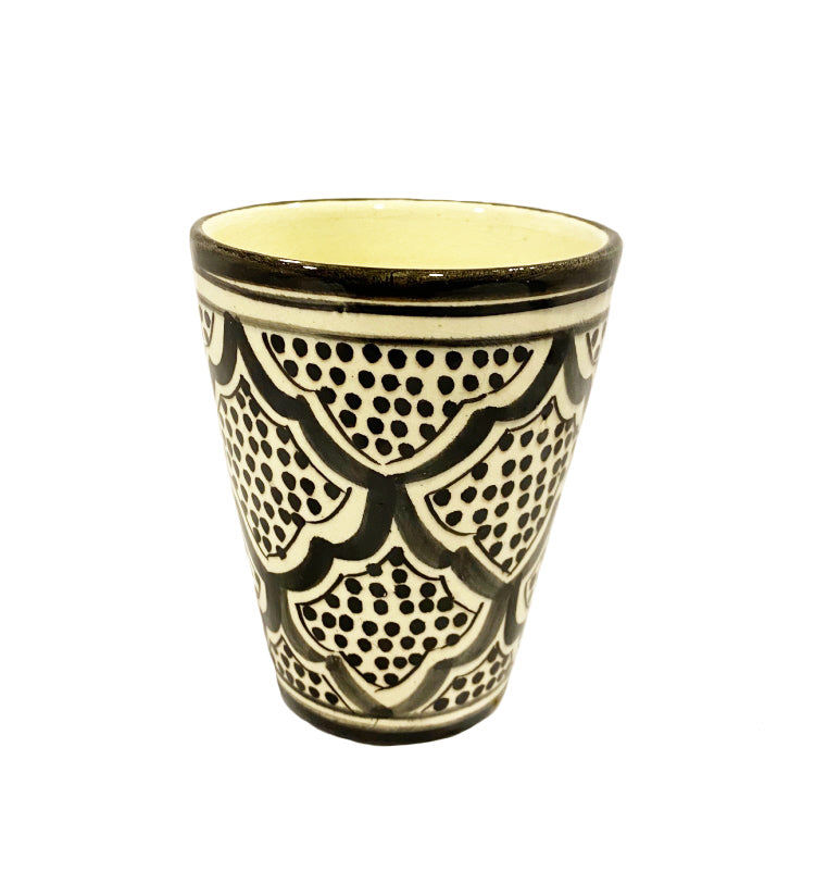 Tasse marocaine noir et blanc