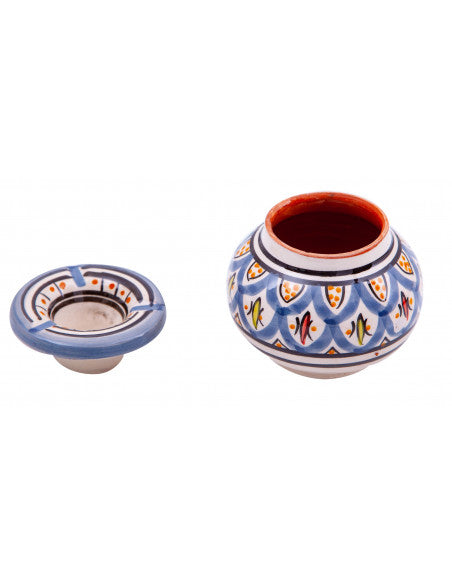 Turquoise blue ashtray