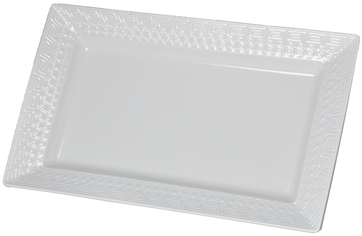 Plat rectangulaire en porcelaine 40x23cm