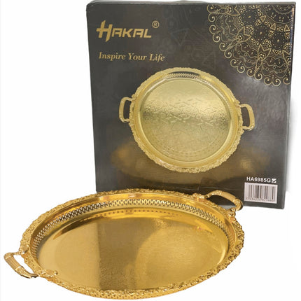 Marokkaanse dienblad goud 45cm