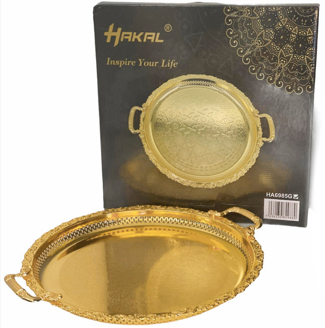 Marokkaanse dienblad goud 45cm