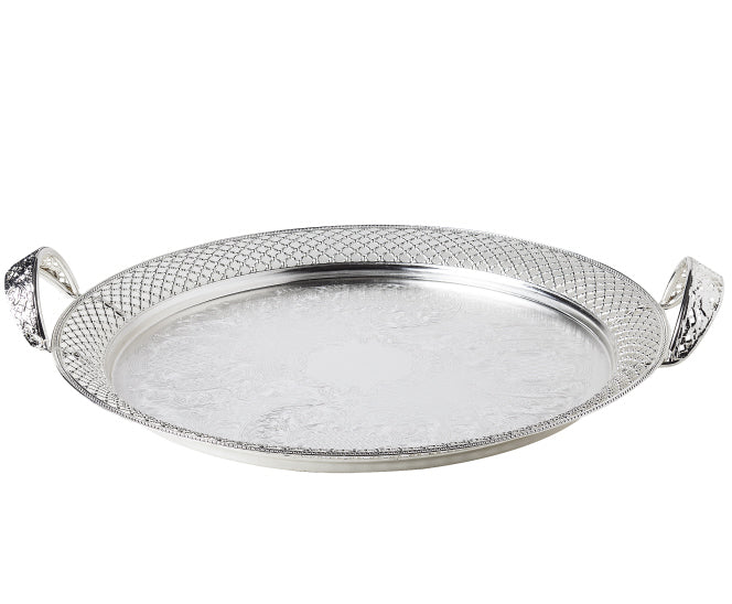 Plateau marocain en argent Ø 40 CM