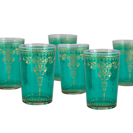 Marokkanische orientalische Teegläser 6er-Set