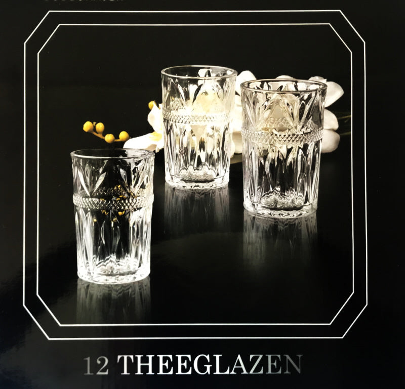 Verres transparents 12 pièces
