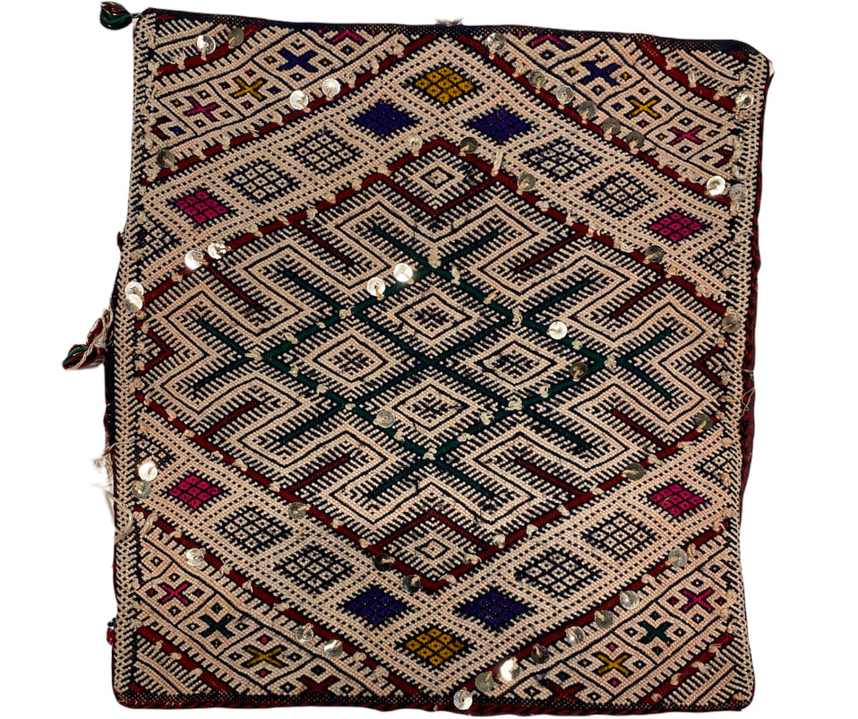 Vintage Amazigh kilim cushion cover