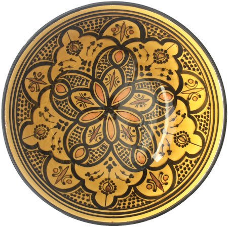 Bol marocain grand jaune 25 cm