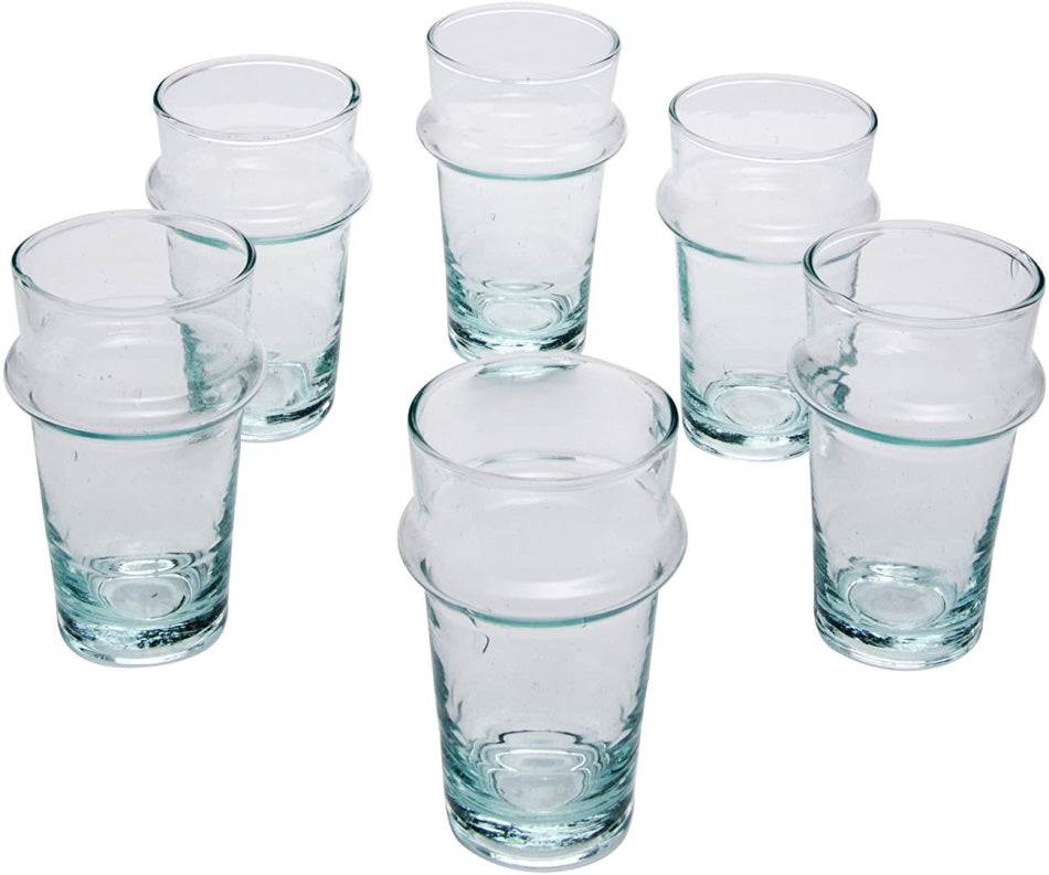 Verres à expresso marocains soufflés à la bouche 8 cm de haut