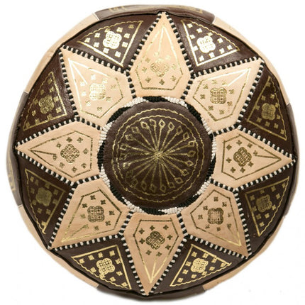 Marokkanischer Pouf Braun