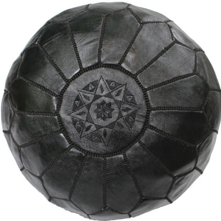 Schwarzer marokkanischer Pouf