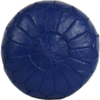 Blauer Marokkanischer Pouf