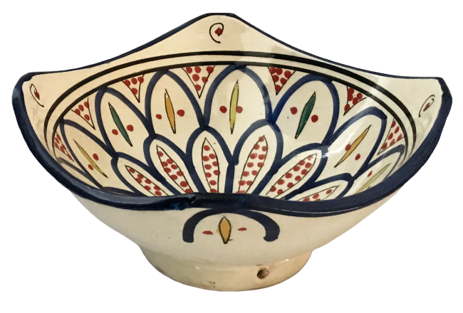 Serving bowl earthenware (black)