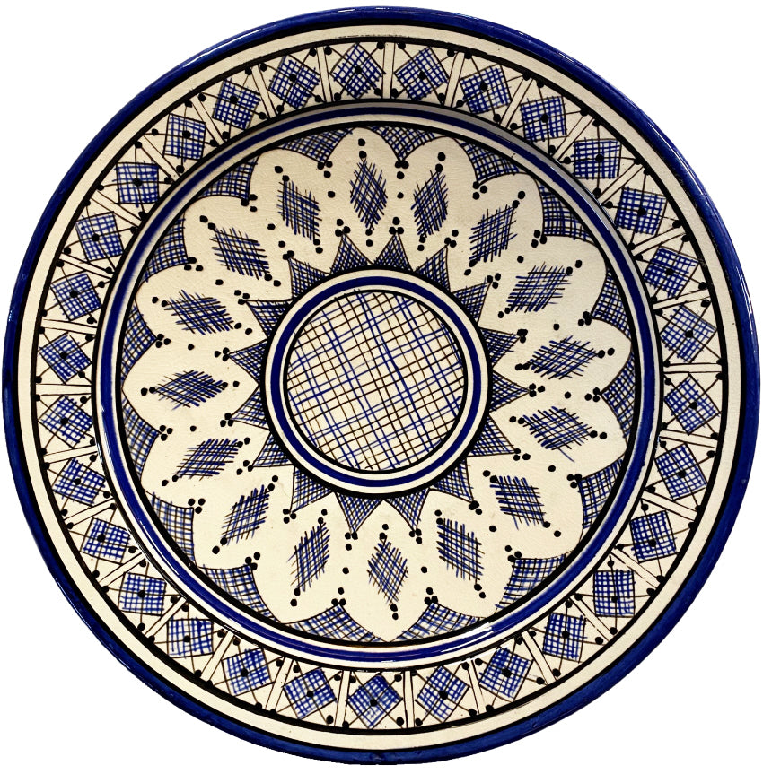 Plat Al Hoceima Bleu 35 cm