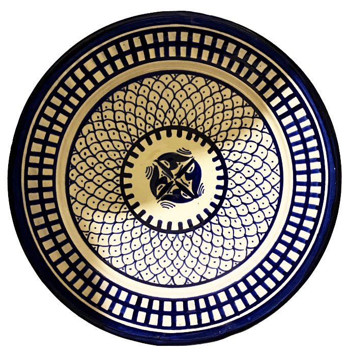 Assiette authentique marocaine en faïence Ø 26