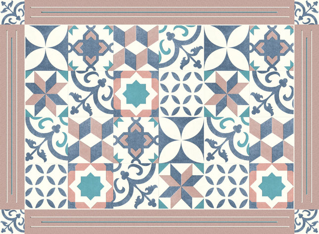Marokkanische Mosaik-Vinyl-Tischmatte