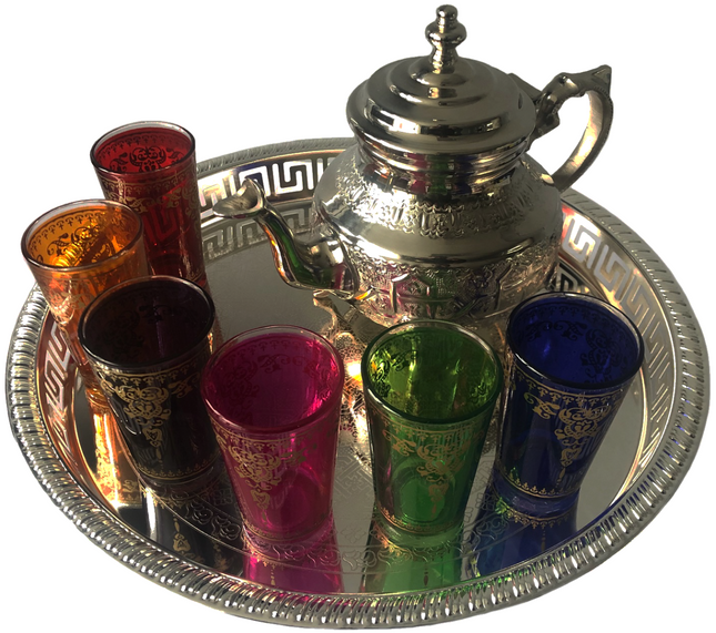 Luxuriöses marokkanisches Teeservice