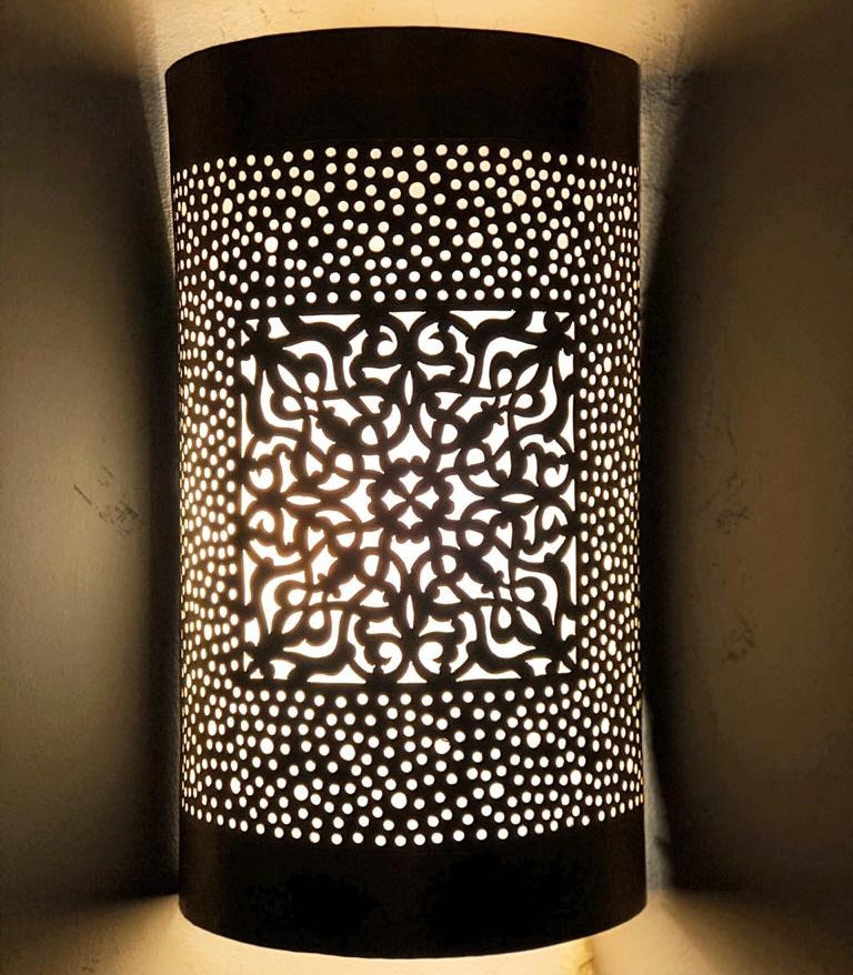 Moroccan wall lamp gold