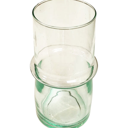 Marokkanische geblasene Vase aus recyceltem Glas