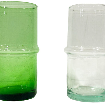 Marokkanische geblasene Vase aus recyceltem Glas