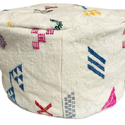 Marokkanischer Kelim Berber Pouf Vintage