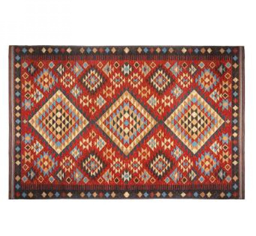 Moroccan kilim-style rug
