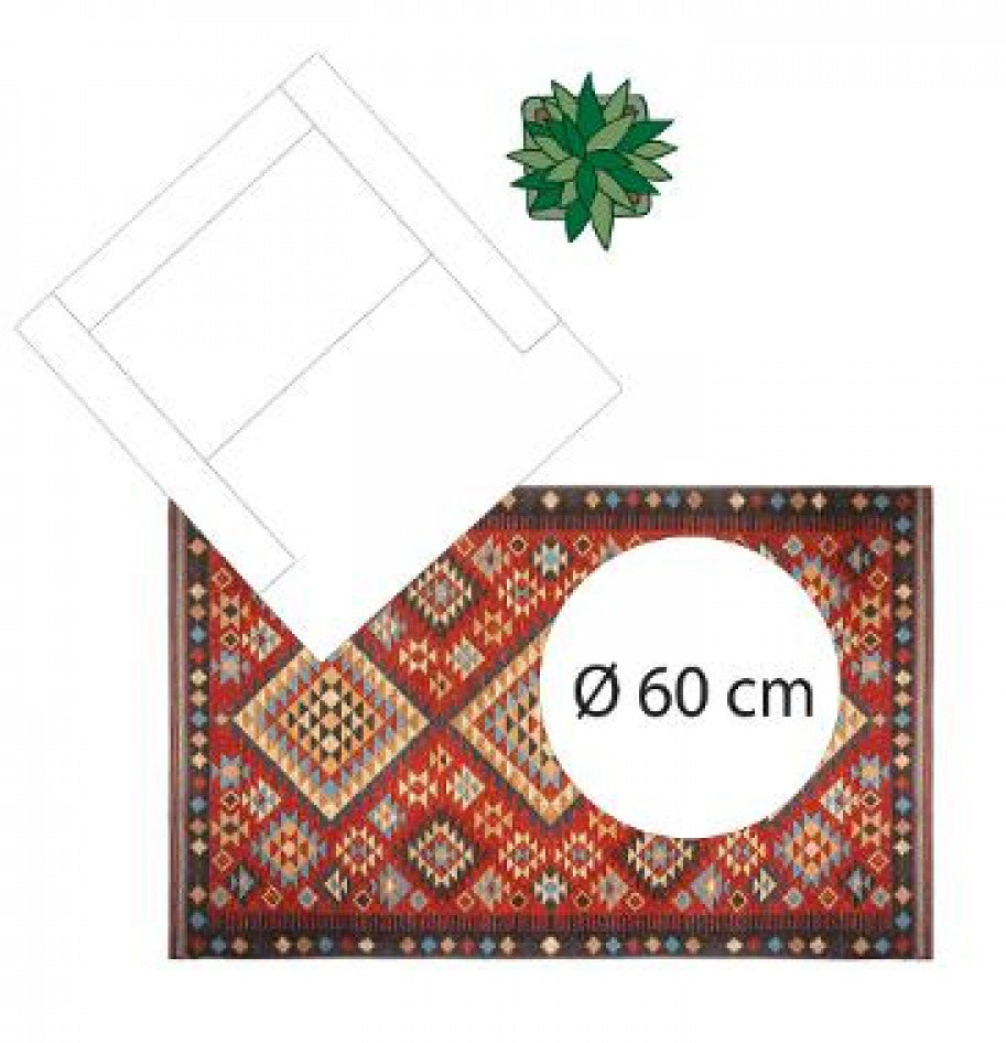Moroccan kilim-style rug