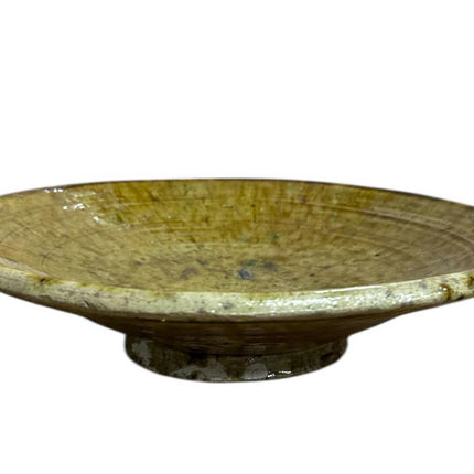 Tamegroute Keramikteller – ockergelb Ø30 cm