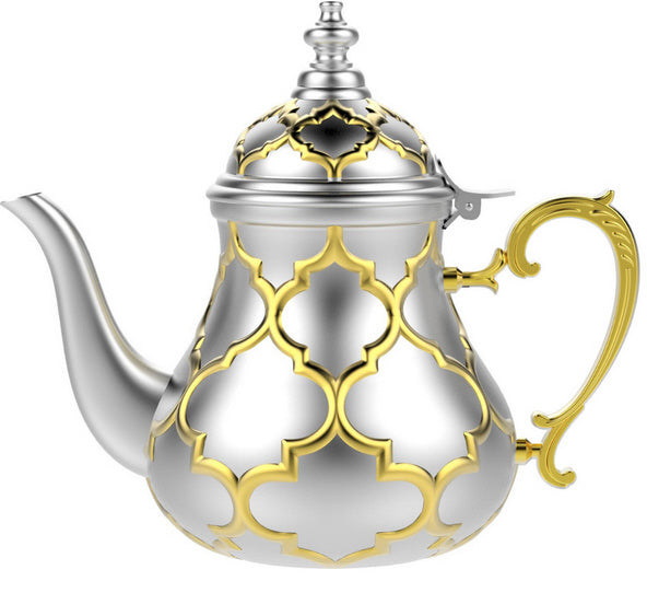 Moroccan Teapot Silver-Gold