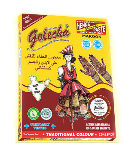Golecha Henna cone chestnut brown