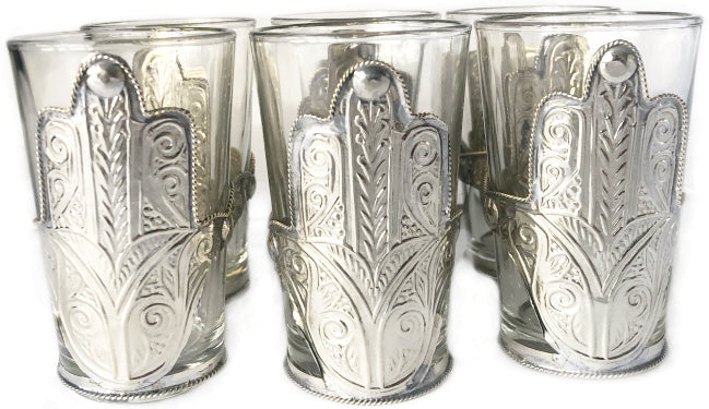 Marrakech glass hamsa hand
