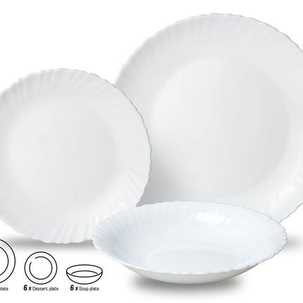 KINGHOFF Serviesset 18-delig– Elegantie en Functionaliteit in Één