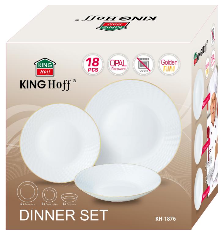 Kinghoff Service de table – Luxe et fonctionnalité avec des accents dorés
