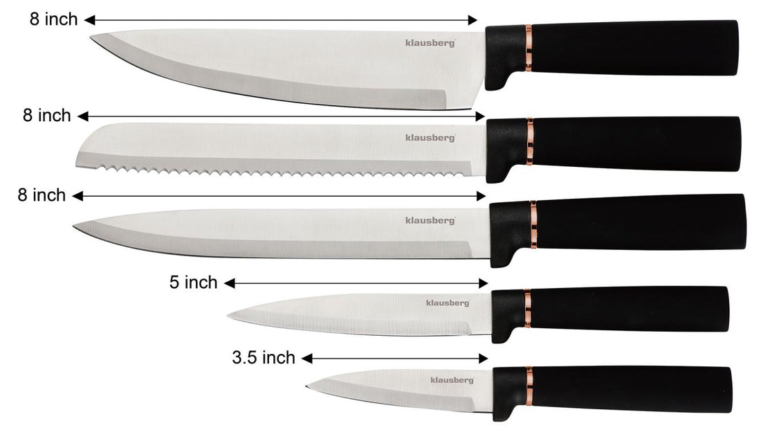 Klausberg – Ensemble de couteaux et planches à découper 10 pièces