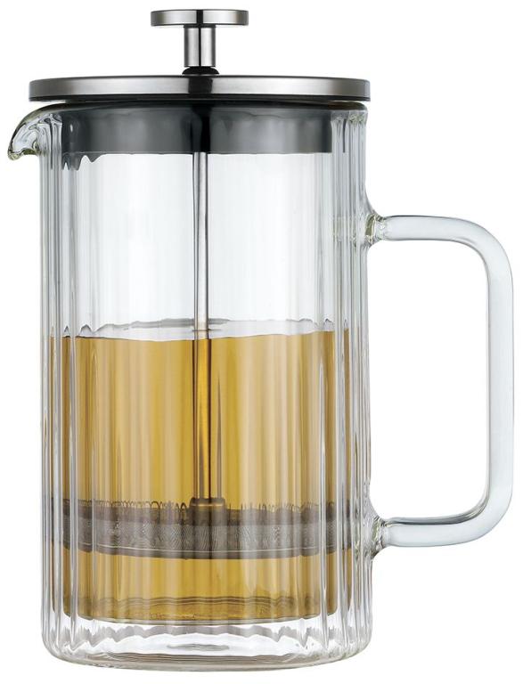 Klausberg KB7757 glazen cafetière – koffie- en theezetter met piston, 0,6 liter