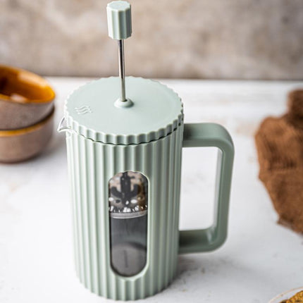 Klausberg Koffie-/Thee Zetter met Piston - 350 ml - Olijfgroen