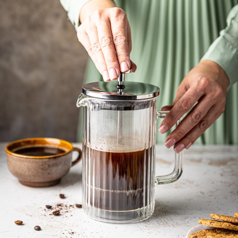 Klausberg KB7757 glazen cafetière – koffie- en theezetter met piston, 0,6 liter – foto 4