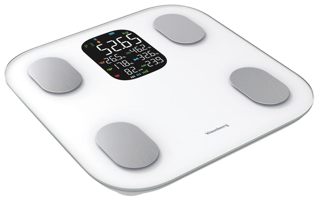 Klausberg slimme weegschaal met Bluetooth en lichaamsanalyse – zwart of wit – foto 8