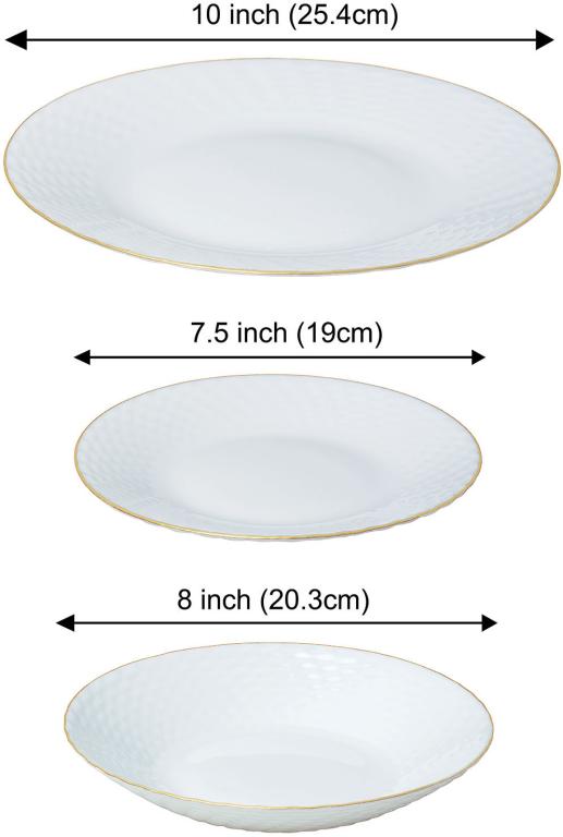 Kinghoff Service de table – Luxe et fonctionnalité avec des accents dorés