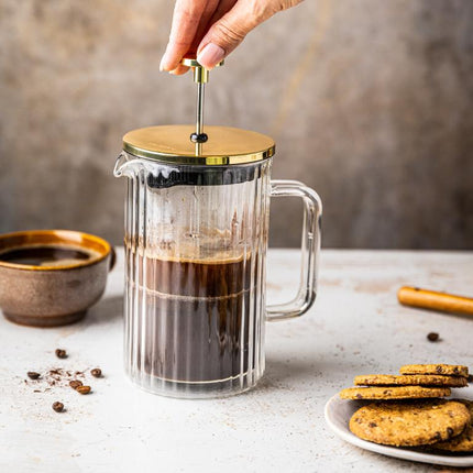 Klausberg Piston Kaffee-/Teebereiter - Glas - 0.6L