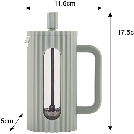 Klausberg Koffie-/Thee Zetter met Piston - 350 ml - Olijfgroen