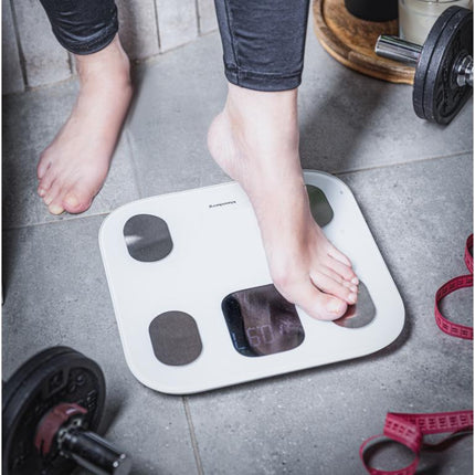 Klausberg Smarte Bluetooth Waage mit Körperanalyse und Farbdisplay