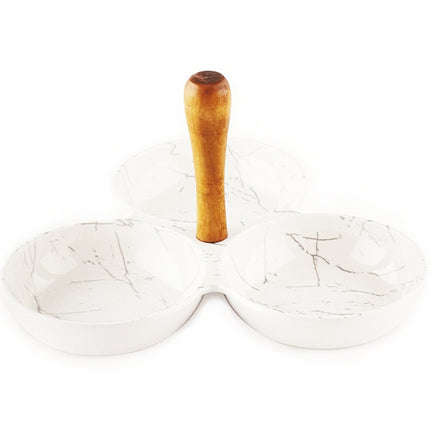 3 vaks Melamine schaal nootjes en hapjes
