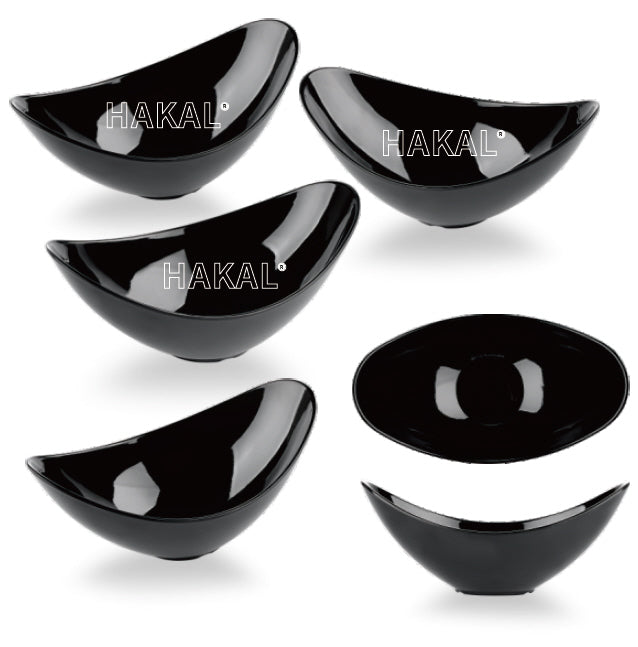 Melamine ovalen schaal | Gebogen rand