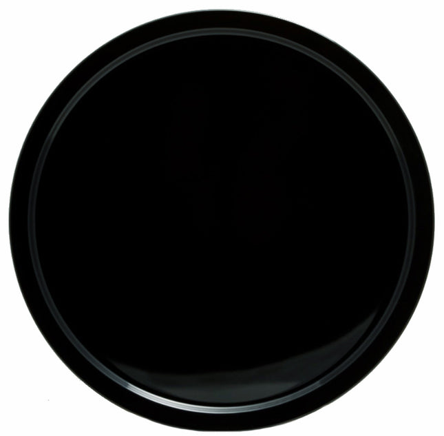 Melaminteller rund schwarz
