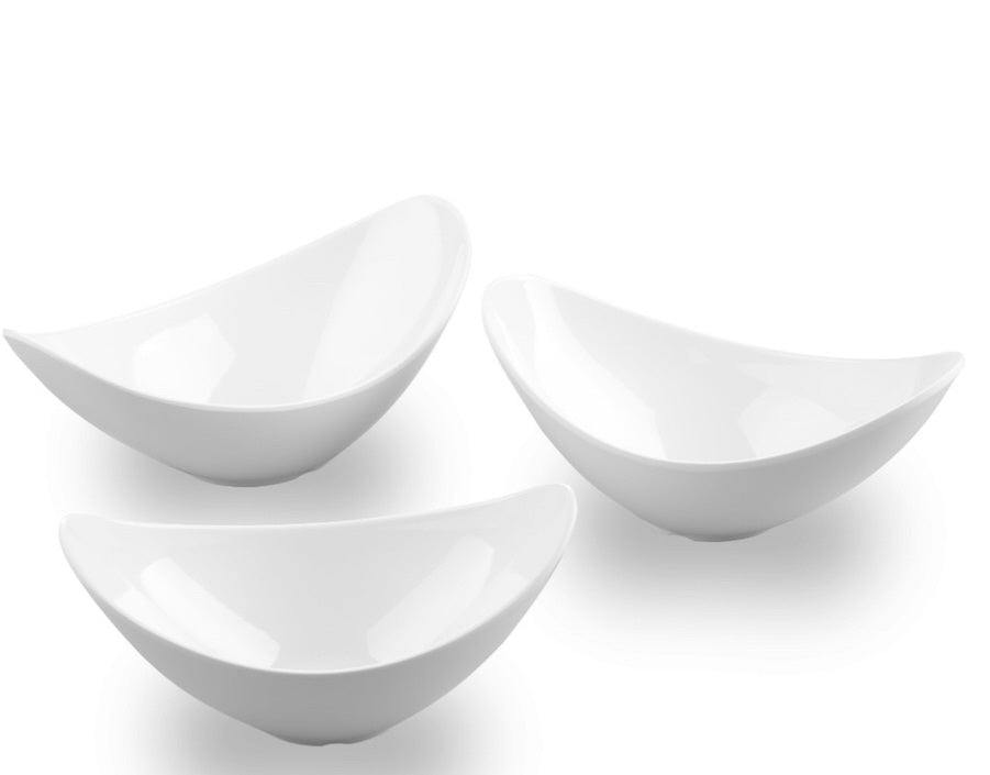 Plat ovale en mélamine | Bord incurvé