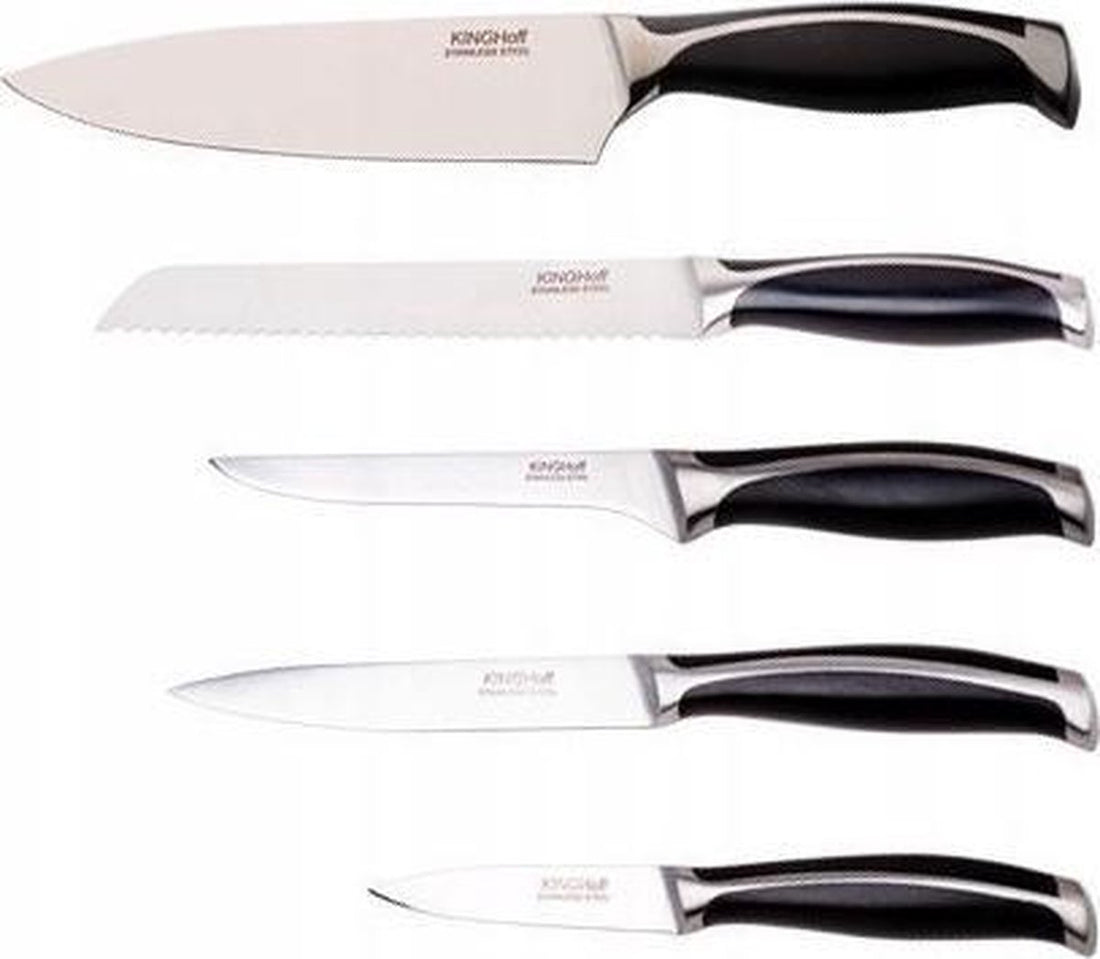 Kinghoff - knife set - 6 piece - with ABS handles