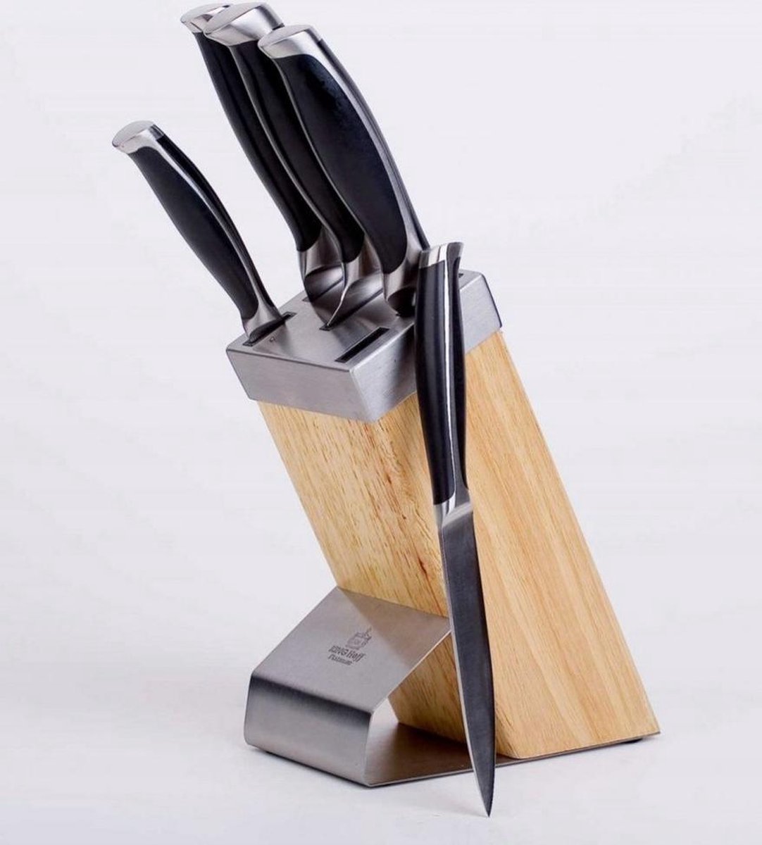 Kinghoff - knife set - 6 piece - with ABS handles