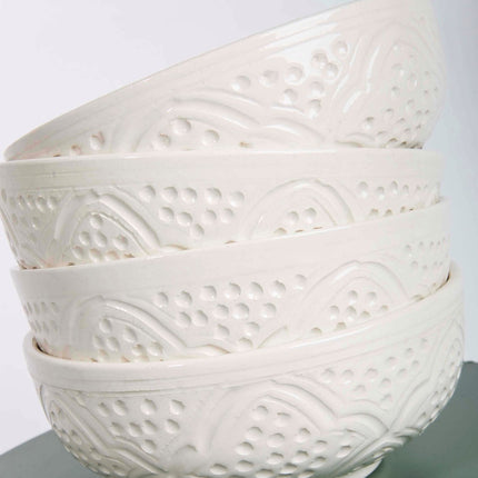 Marokkaanse Kom 14 cm Wit
